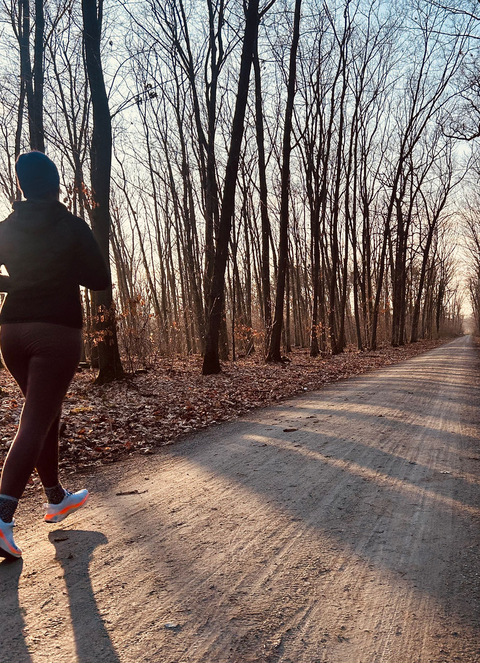 Joggerin im Wald