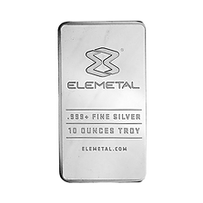 10 oz Elemetal Silver Bar IRA+