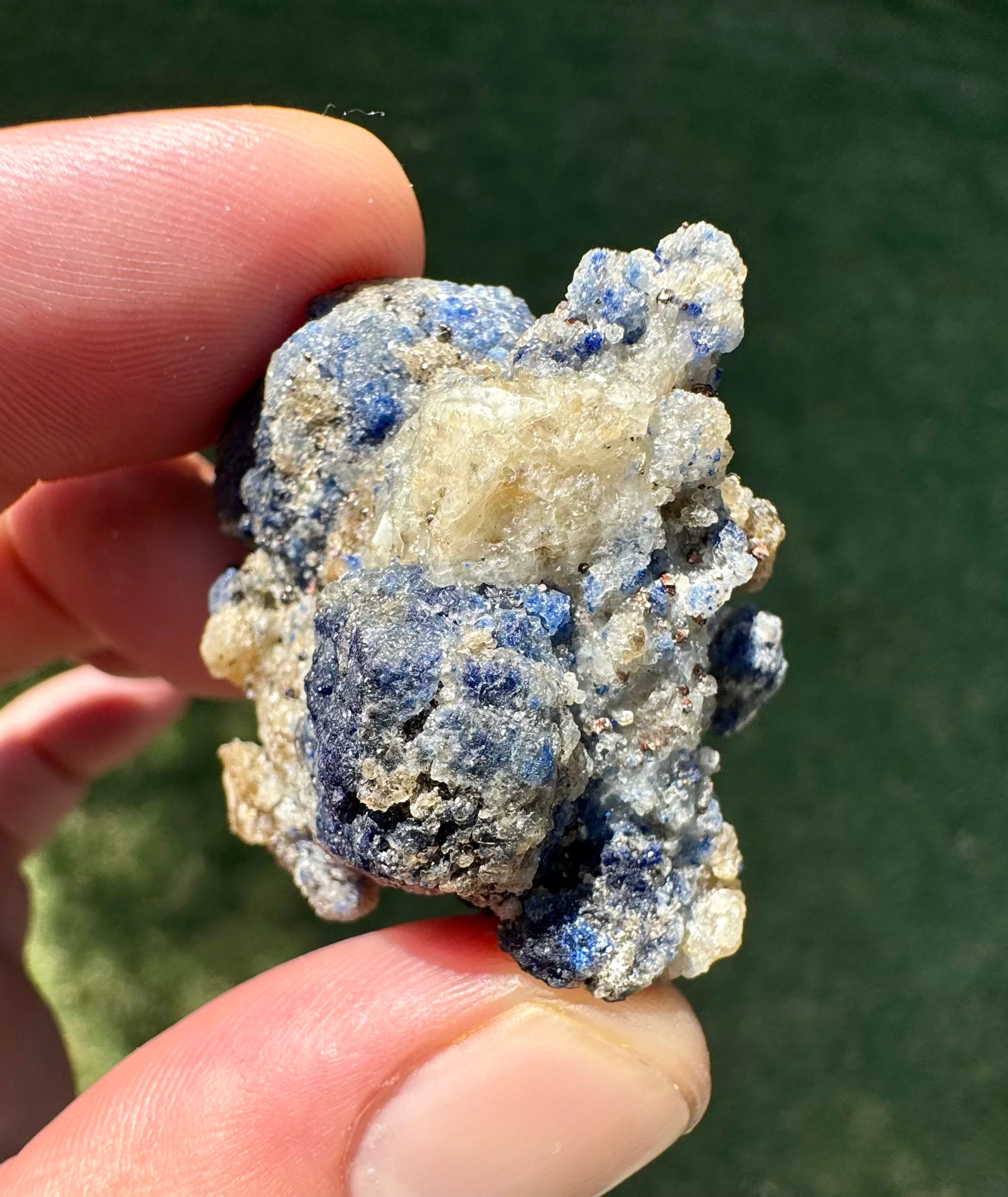 Blue Lazurite w/Calcite & Pyrite