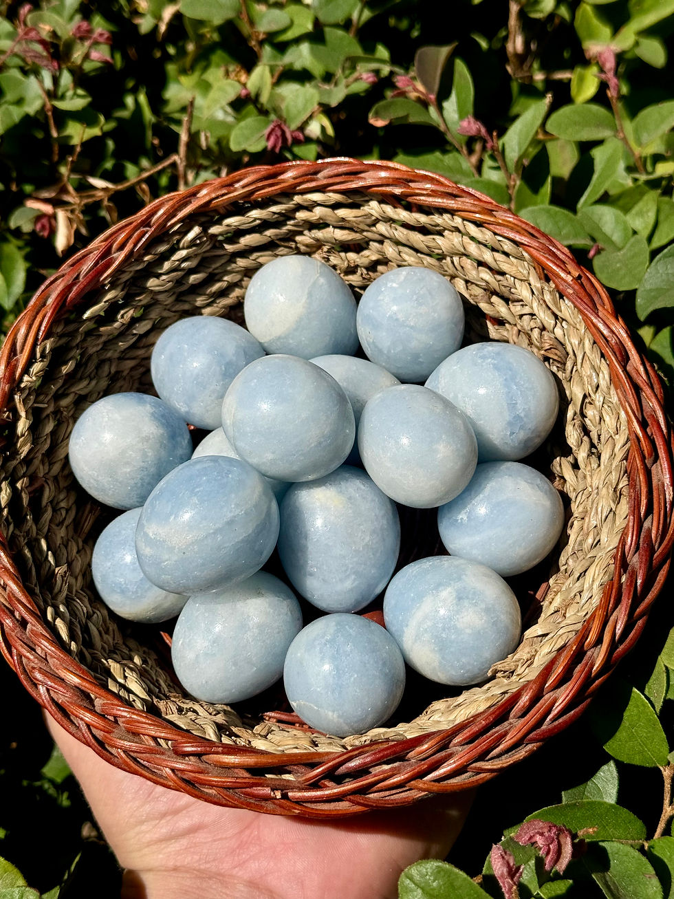 Blue Calcite  "Robbins Eggs"