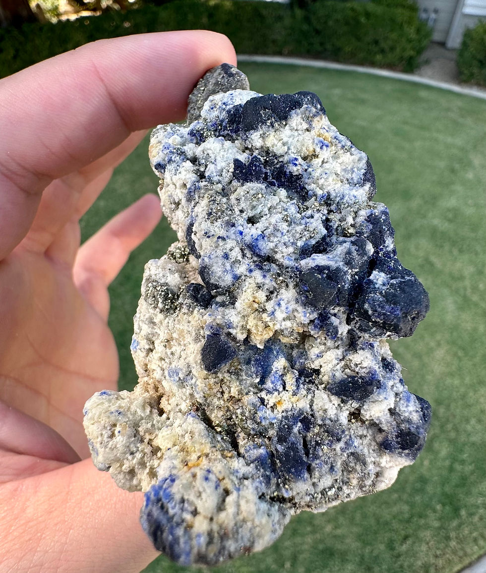 Lazurite w/ Calcite & Pyrite