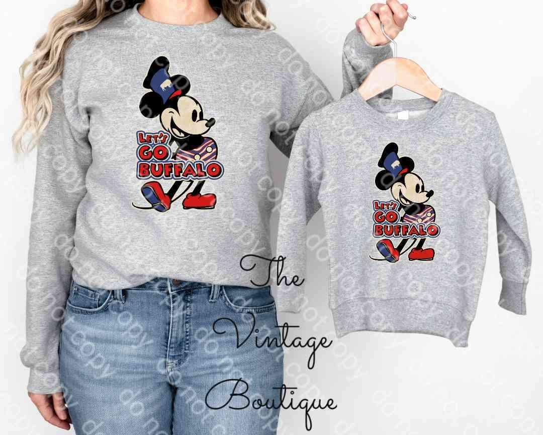 KIDS Steamboat Buffalo Mickey Sweatshirt 