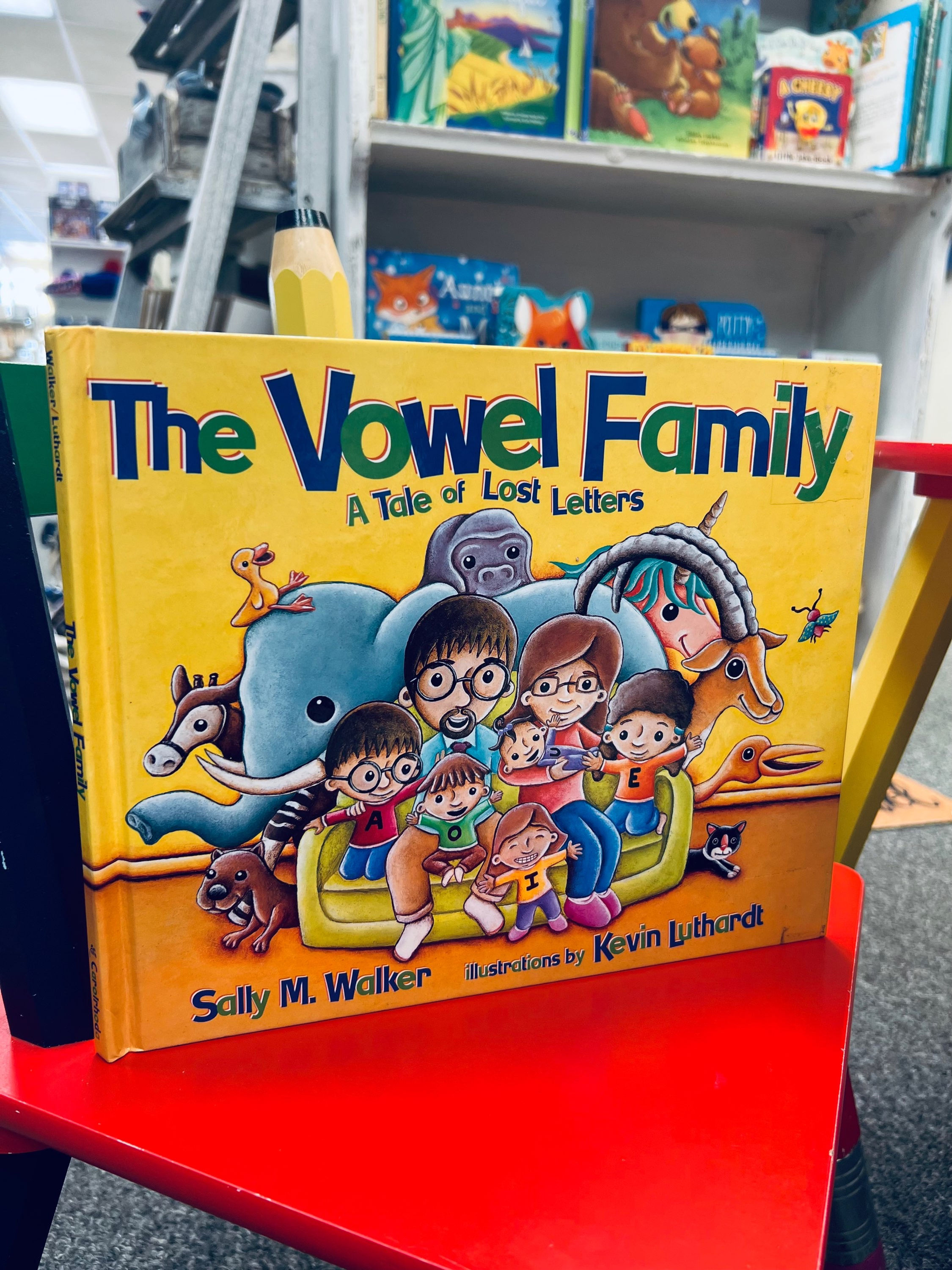 The Vowel Family Hardcover Book