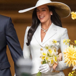 Dua Lipa's 60s inspired Schiaparelli 'Wedding Dress'