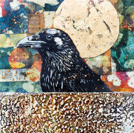 Size: ​​​​​​​16" x 16" on birch panel

Medium: Encaustic collage