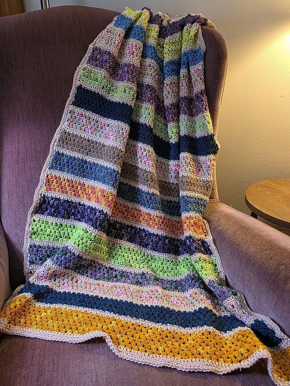 Grandma's Garden Row (in the 2026 Great Tennessee Yarn Tour Pattern Book)