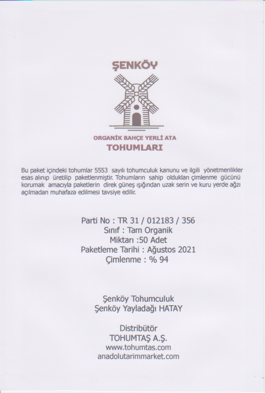 Miniatura: Şenköy Kapya Salçalık Kapya Biber Tohumu Yerli Ata Tohum Pakette 50 Tohum