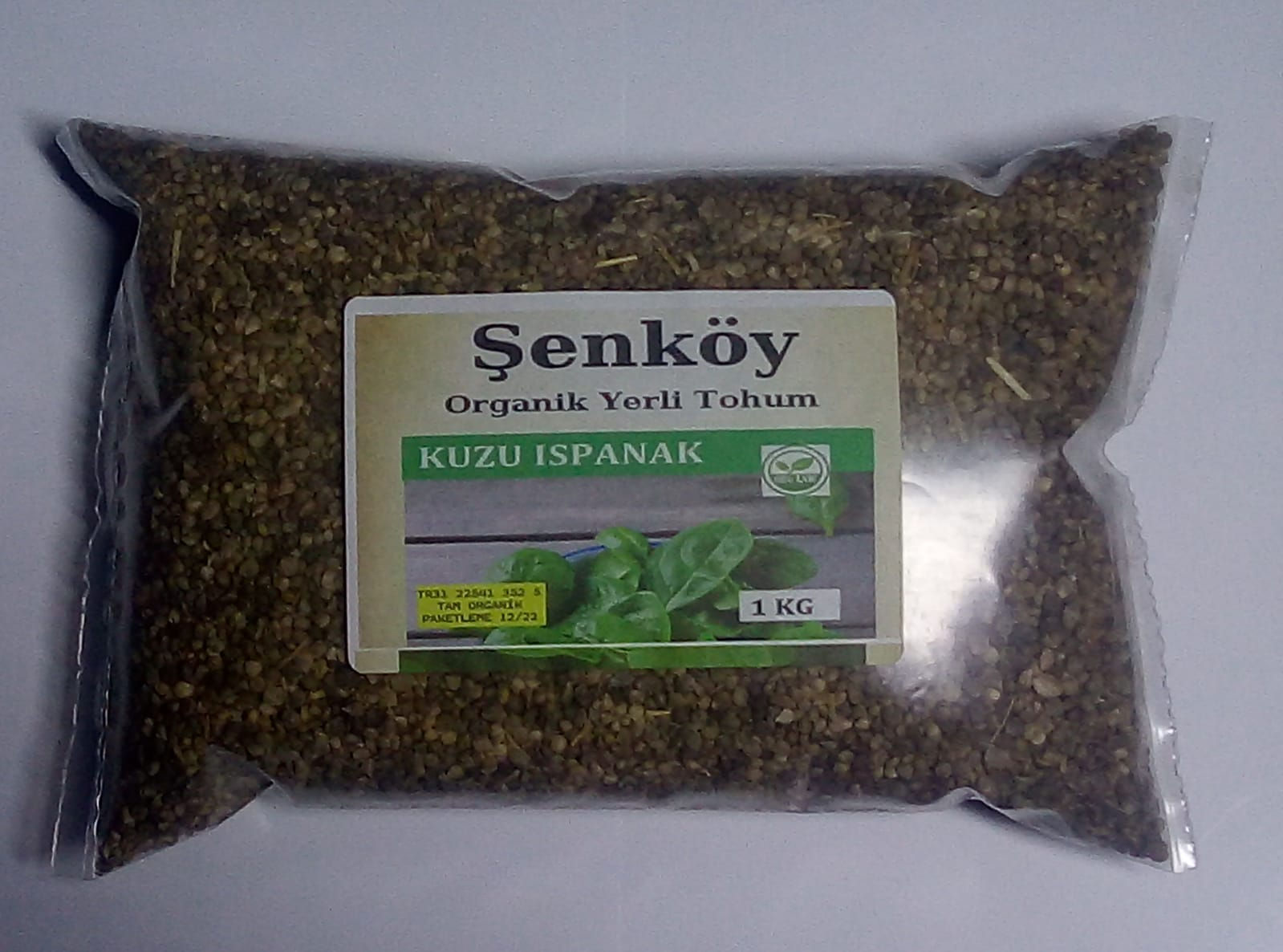 Şenköy Yerli Kuzu Ispanak Tohumu Doğal Ata Geniş Yaprak Ispanak Tohum 1000 Gr