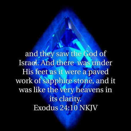 Paved work of sapphire stone,
thank You Father for the beauty and the spectacular that await us.