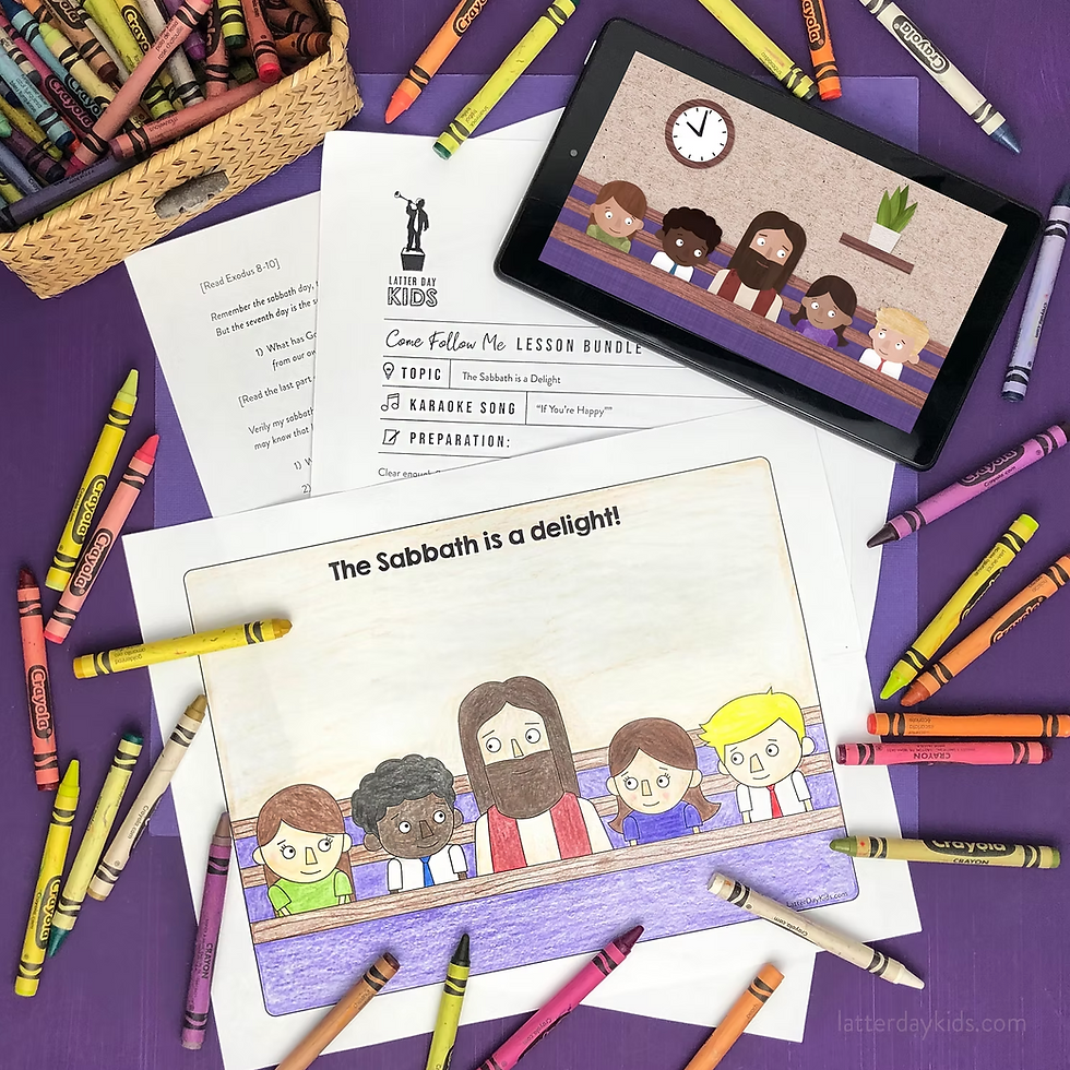 The Sabbath is a Delight (Come Follow Me Lesson for Kids: Oct 12-18)
