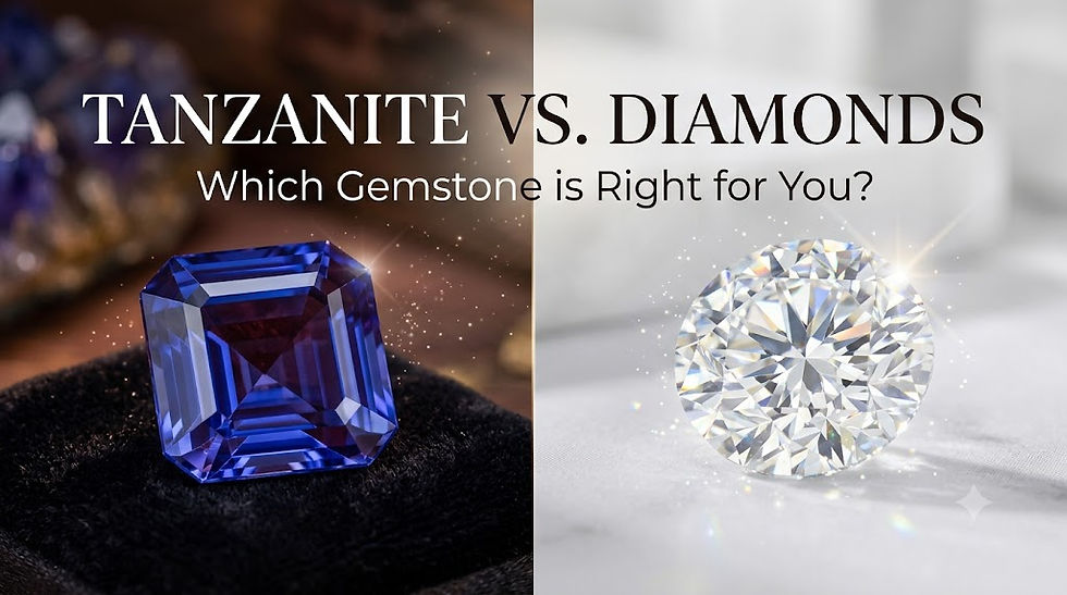 Tanzanite vs Diamonds