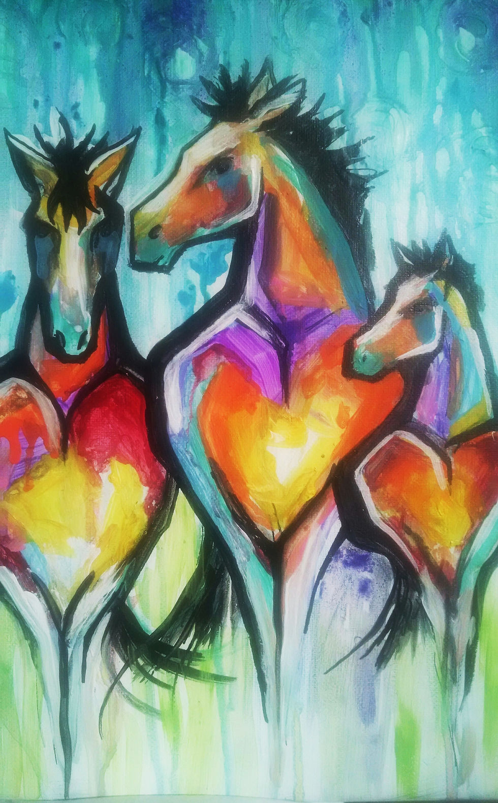 horse harts class painting