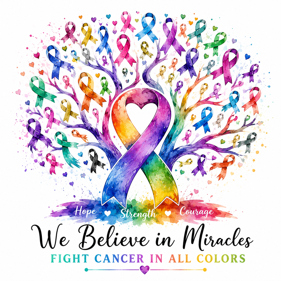 Thumbnail: We Believe in Miracles Cancer Awareness Ash Gray - PREORDER