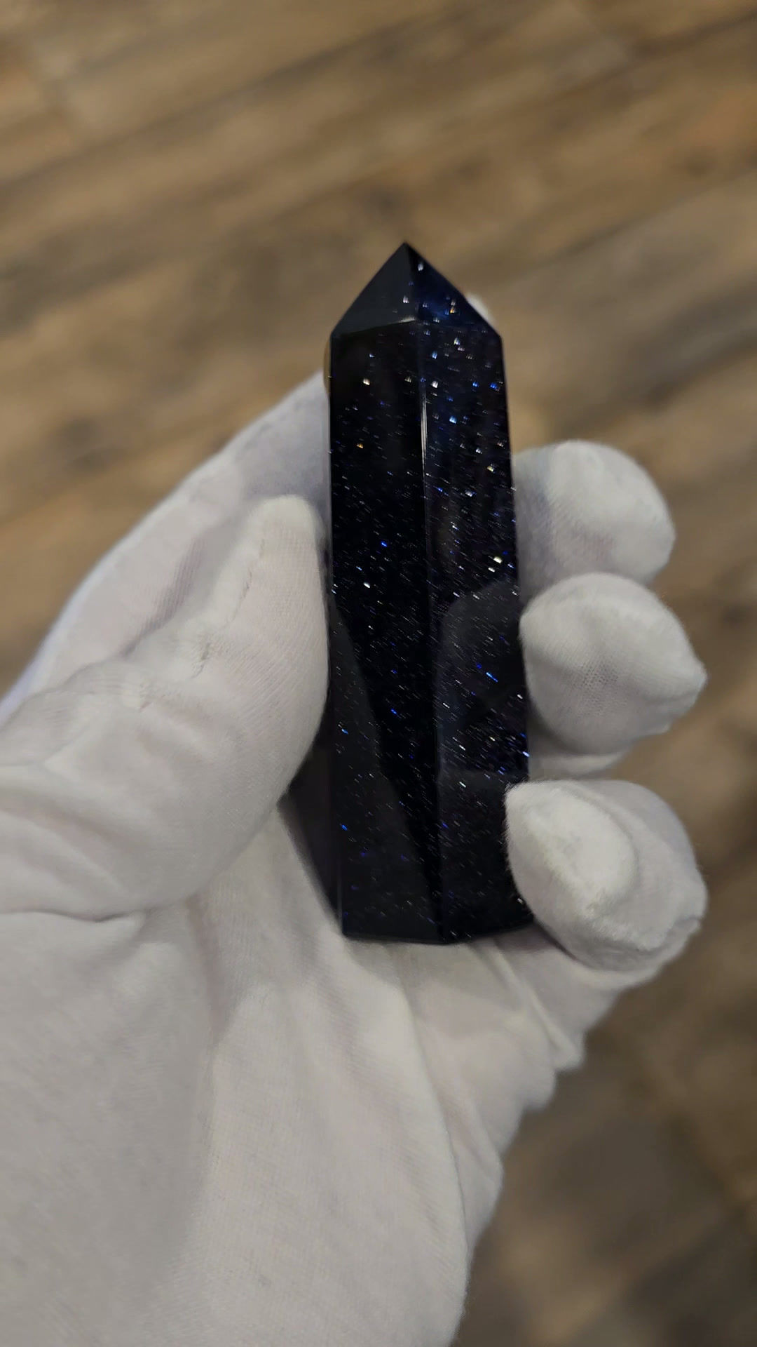 Blue goldstone tower