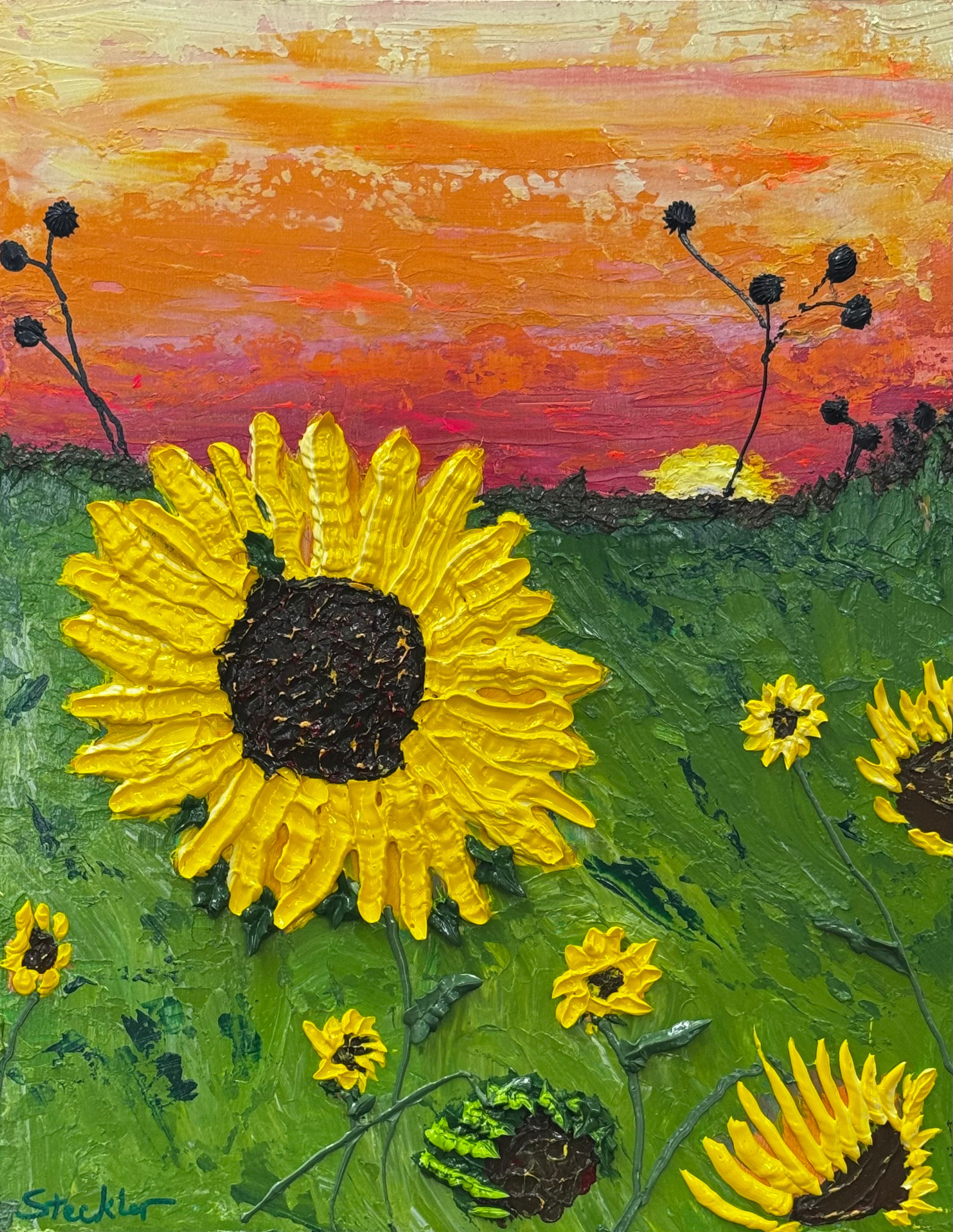 Open Space Sunrise - Original Acrylic Painting