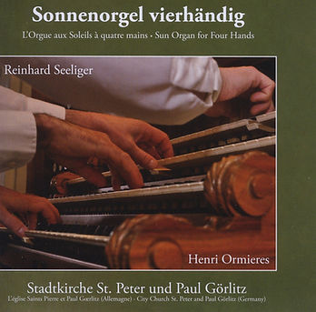 CD d'orgue Ormières et Seelinger, à 4 mains et 4 pieds