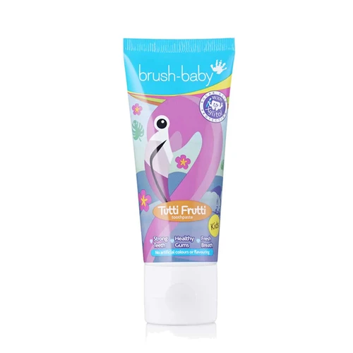 Brushbaby Tutti Frutti Flamingo Toothpaste 50ml Sensory Playground 3.49