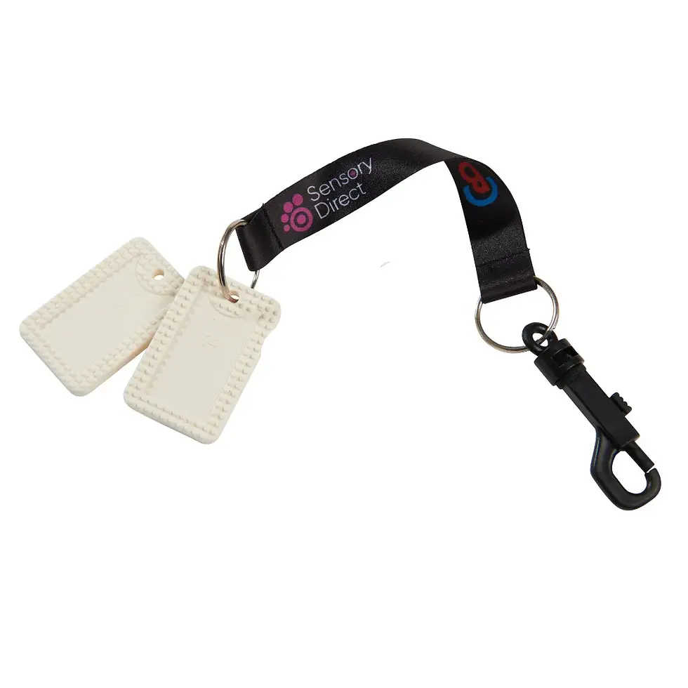 Thumbnail: Chewbuddy Tuff Chew Tag Twin Pack Including Clip