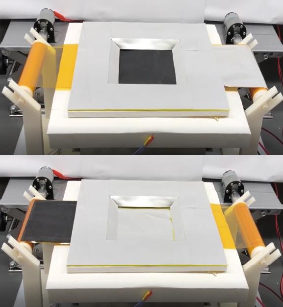 A nanomaterial sheet can be used to either bounce heat away or absorb it
