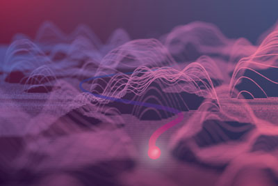 Image of sound waves © 2020 RIKEN