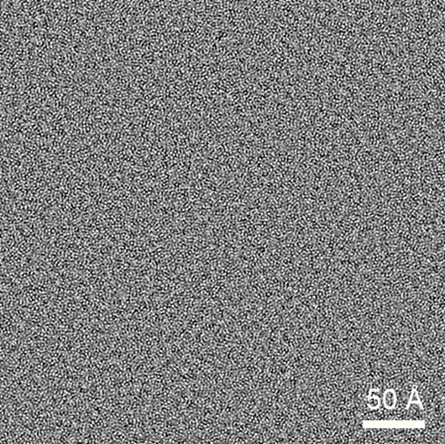 Metallic glass, microscopic image