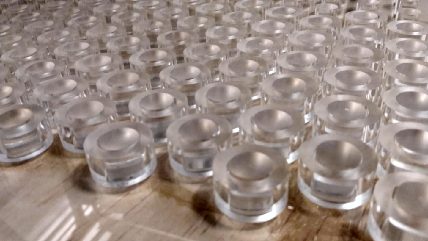 PHONONIC CRYSTALS ARE MADE BY ARTIFICIALLY PLACING THE ACRYLIC POSTS IN THE SPECIAL PATTERN