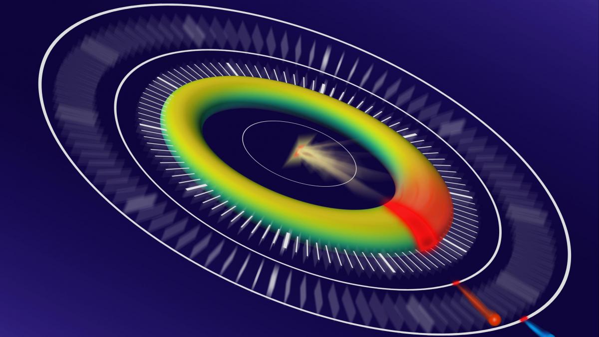 Artistic depiction of the experiment.