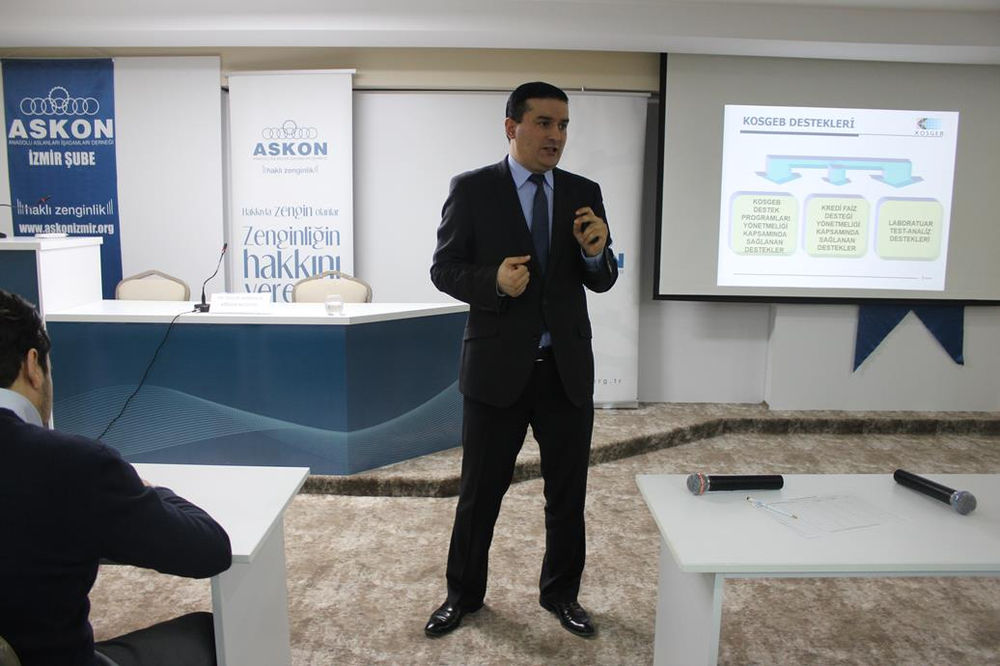 Kosgeb Izmir Kuzey Muduru Dr Ozgur Armaneri Kosgeb Desteklerini Askon A Anlatti