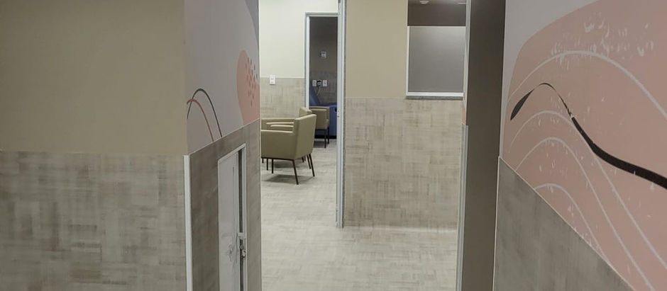 Reforma de 270 m2 no setor de Quimioteriapia do hospital Evangelico de Londrina/PR.