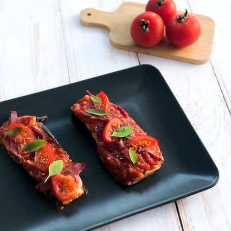 Aubergine façon bruschetta✨