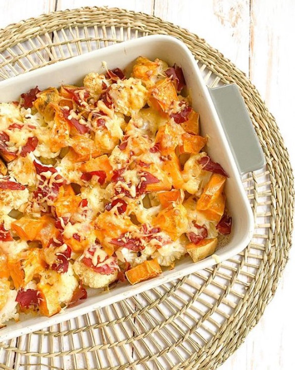Gratin de choux-fleurs et patate douce