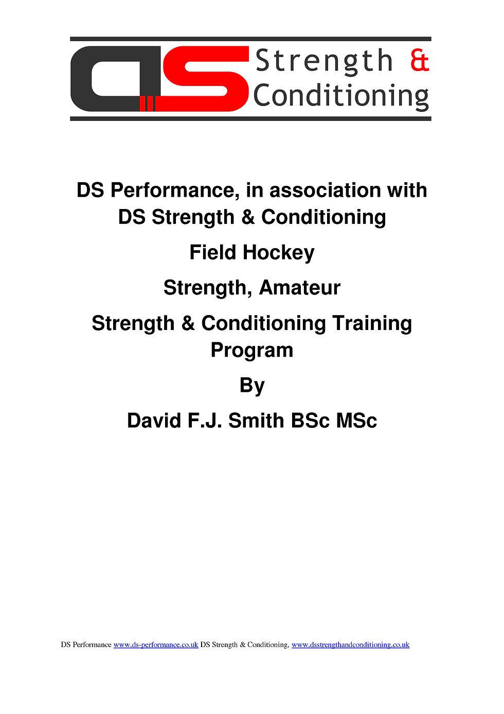 Thumbnail: Field Hockey Strength Amateur Training Programme