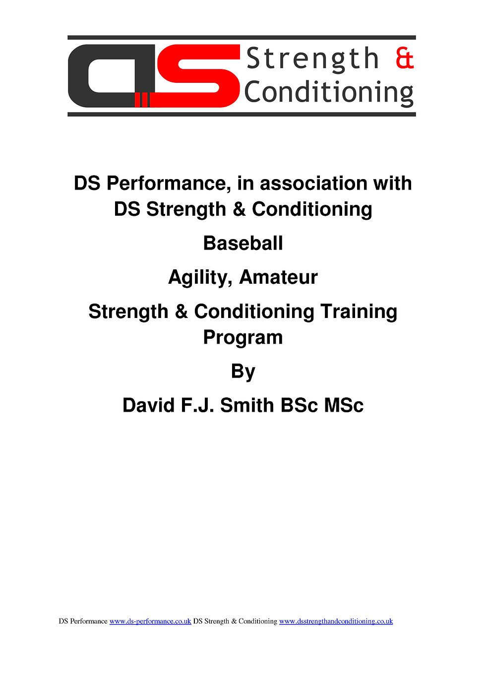 Thumbnail: Baseball Agility Amateur Training Programme