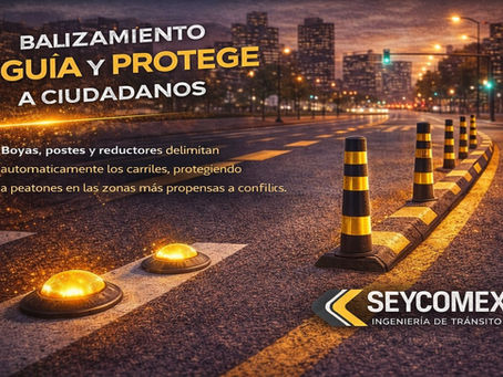 El balizamiento ordena la movilidad urbana