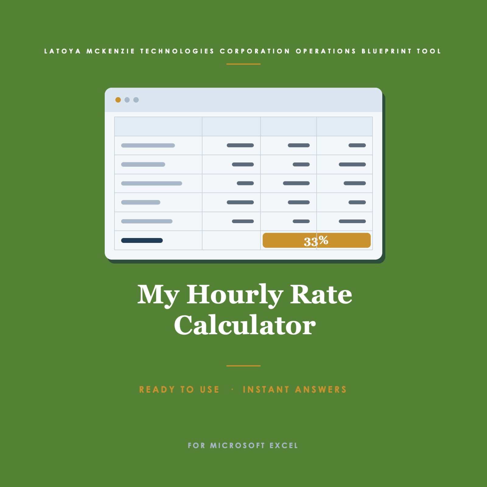 My Hourly Rate Calculator