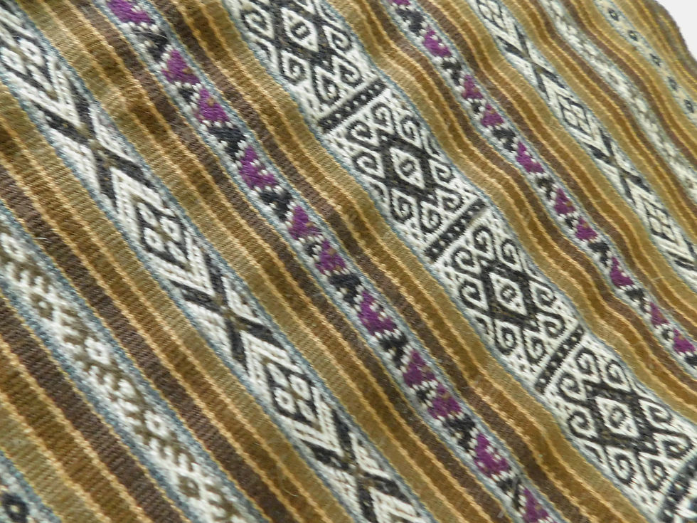 Thumbnail: Textile Table Runner/Shawl from Andes - Organic - Handmade