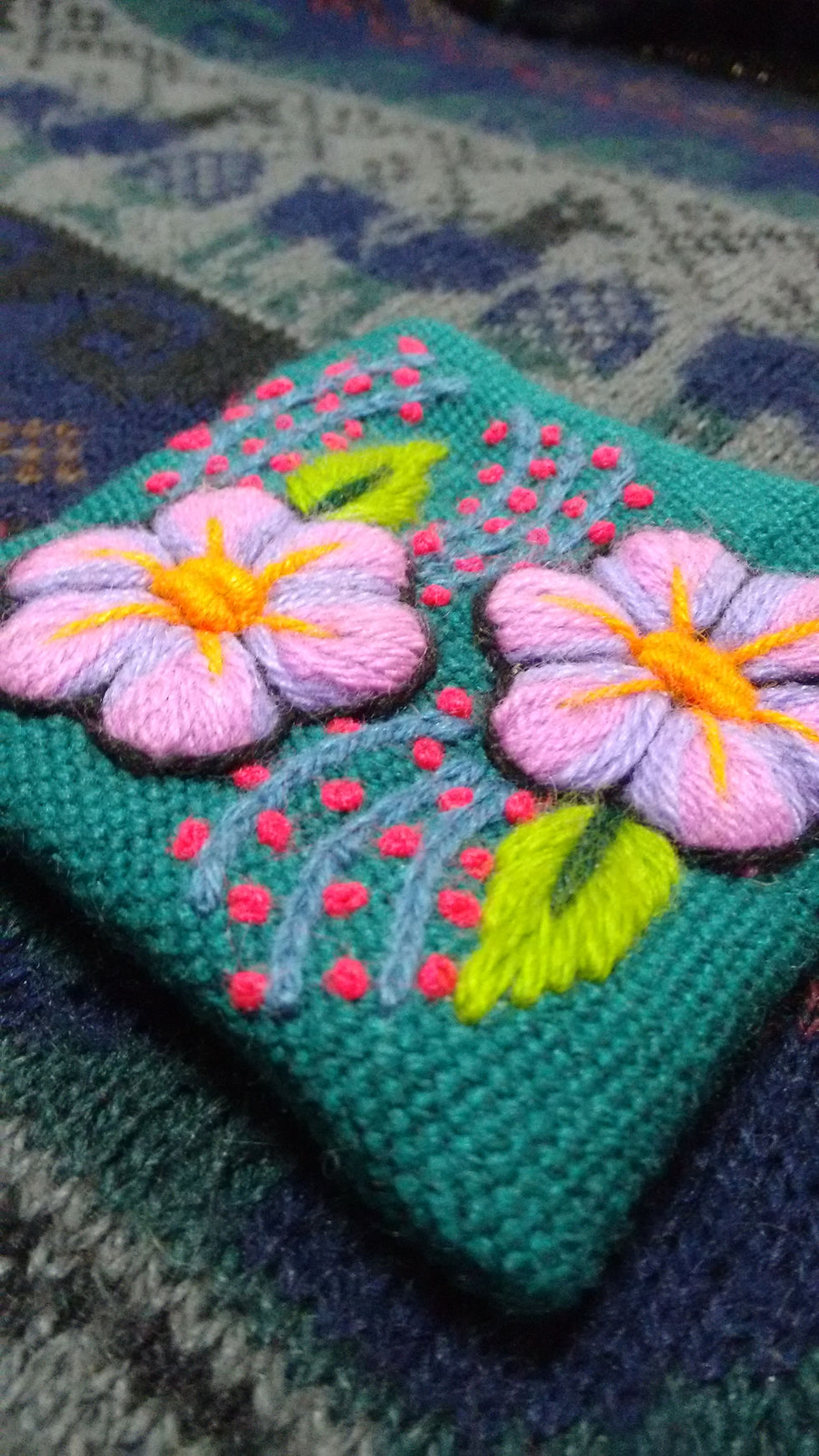 Thumbnail: Coin Purse  Andean Floral Design
