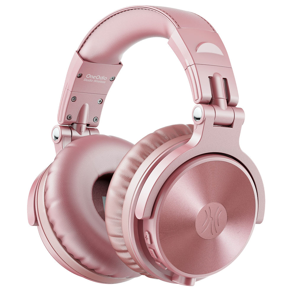 Thumbnail: Oneodio Bluetooth 5.2 Headset Wireless Headphones With Microphone 110Hrs Foldabl