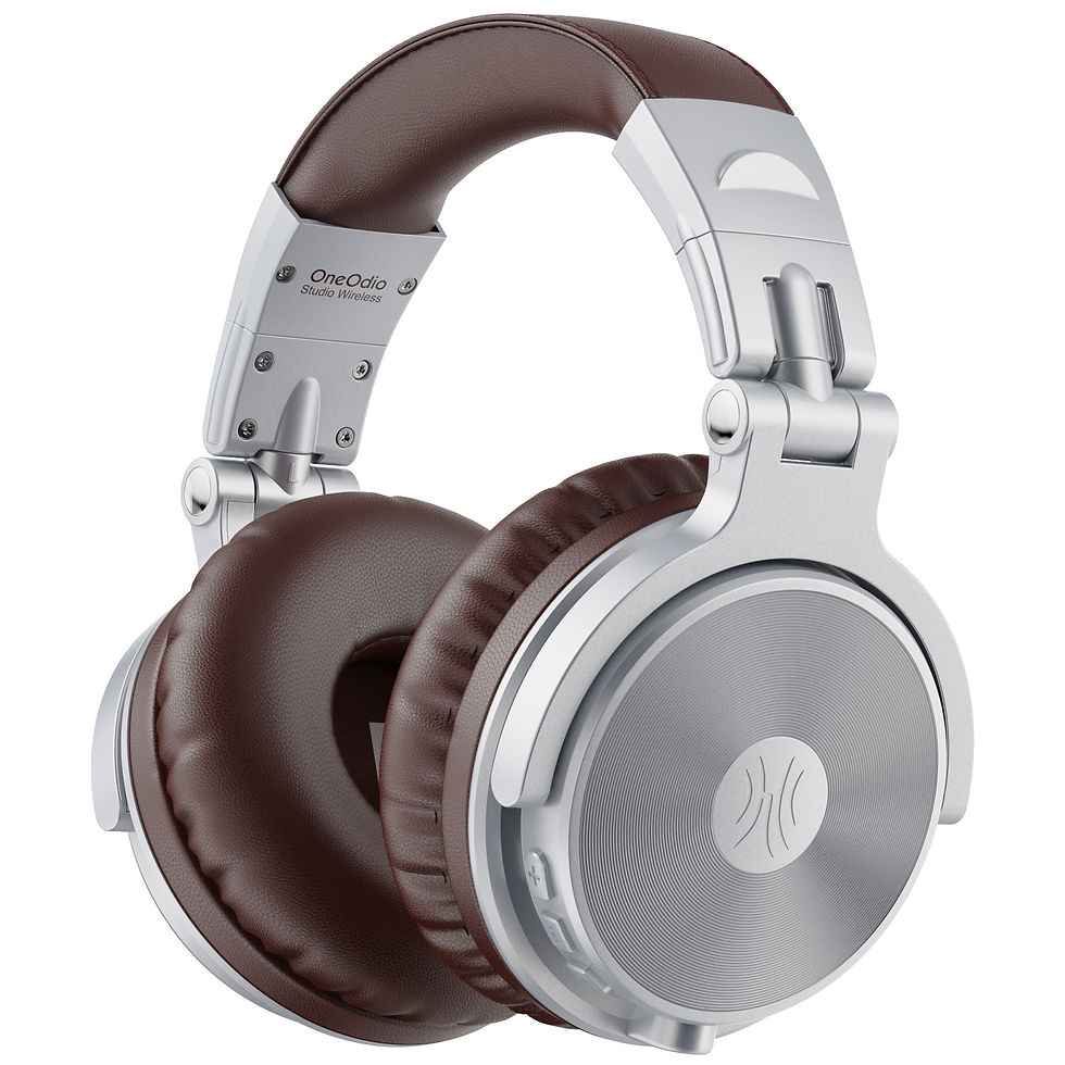 Thumbnail: Oneodio Bluetooth 5.2 Headset Wireless Headphones With Microphone 110Hrs Foldabl