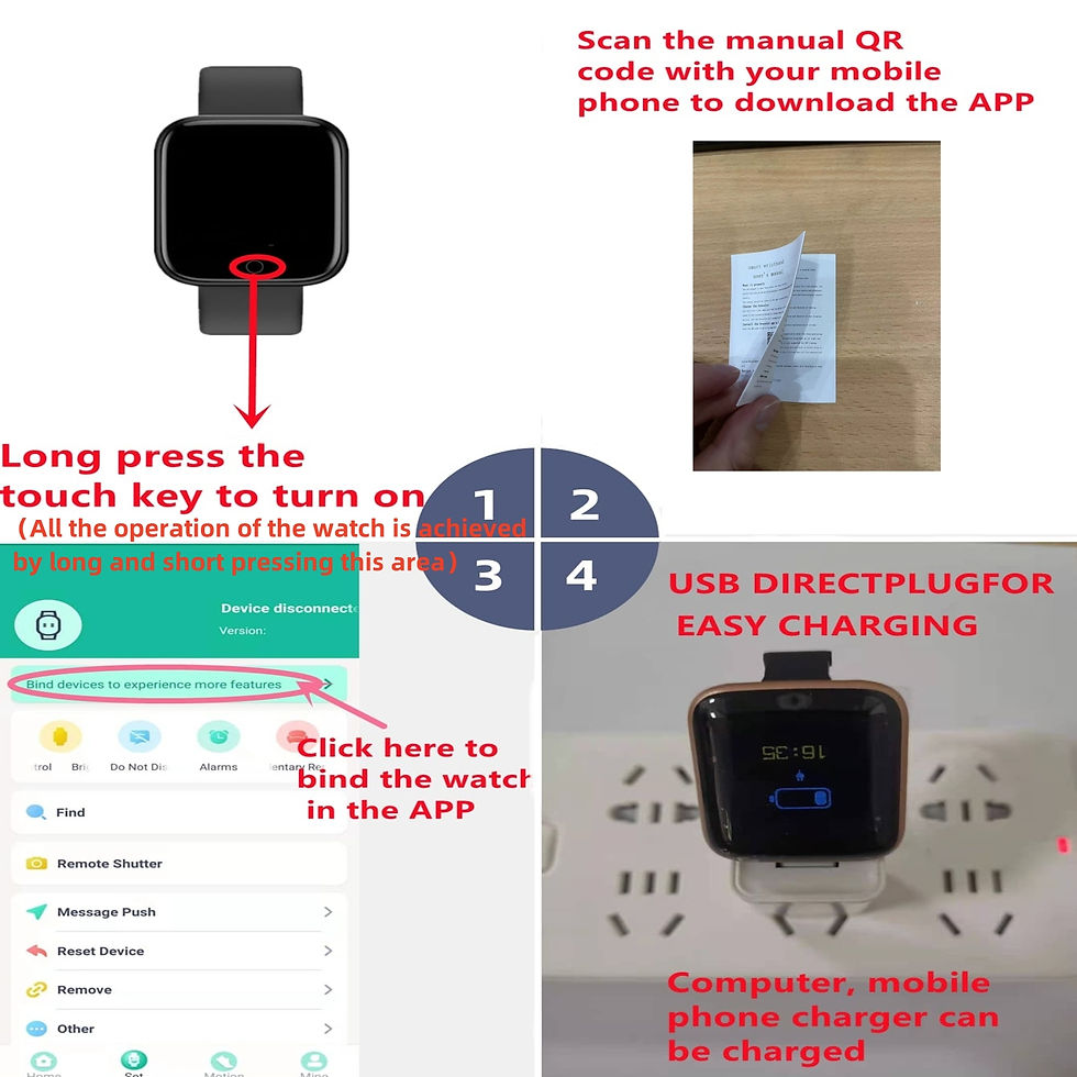 Thumbnail: Multifunctional Smart Watch Men Women Bluetooth Connected Phone Music Player Fit