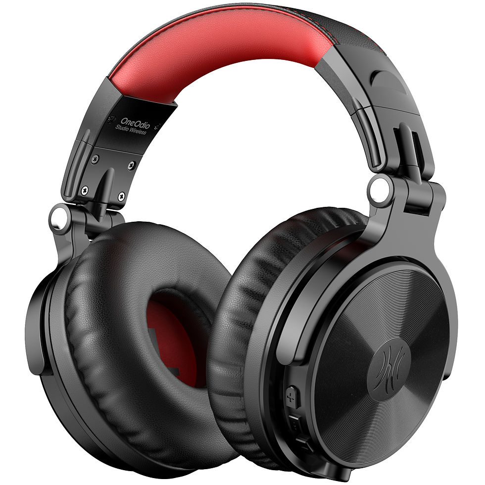 Thumbnail: Oneodio Bluetooth 5.2 Headset Wireless Headphones With Microphone 110Hrs Foldabl