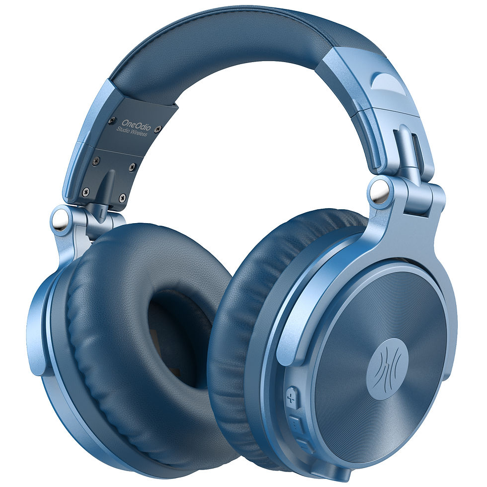 Thumbnail: Oneodio Bluetooth 5.2 Headset Wireless Headphones With Microphone 110Hrs Foldabl