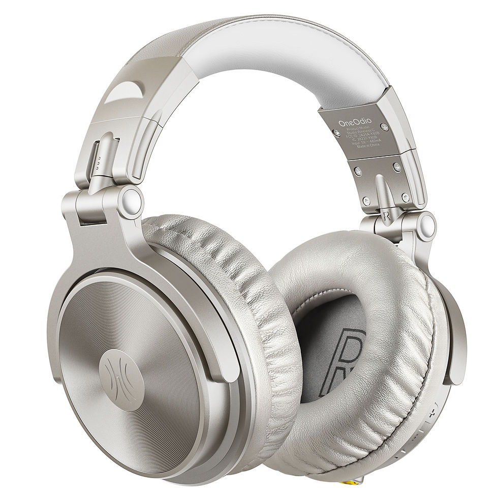 Thumbnail: Oneodio Bluetooth 5.2 Headset Wireless Headphones With Microphone 110Hrs Foldabl