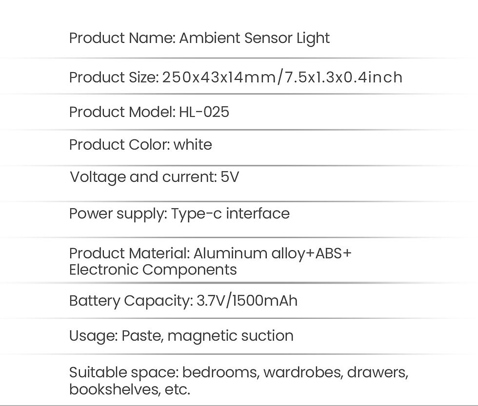 Thumbnail: RGB LED Strip Lights with Motion Sensor & Magnetic Charging — Closet & Cabinet
