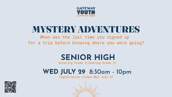 Sr High Mystery Adventure