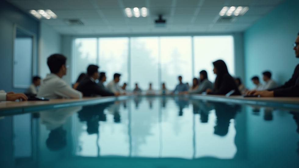 Vue en plongée d'une salle de formation IT avec des participants attentifs