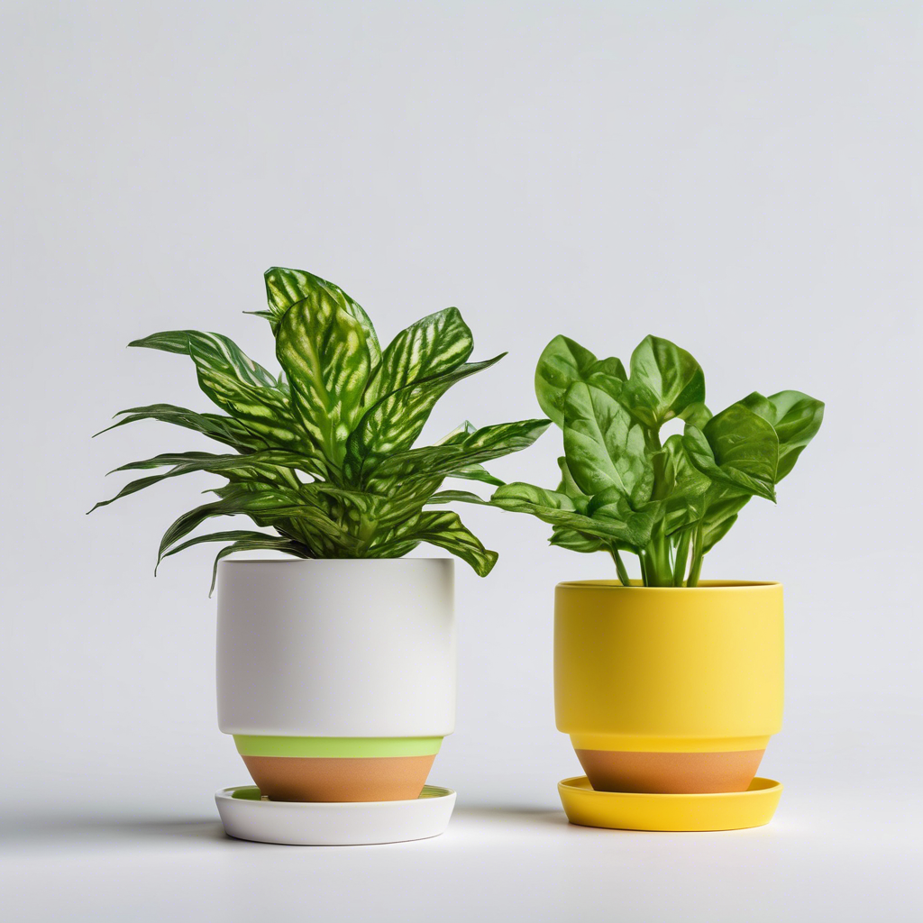 two plant pots
