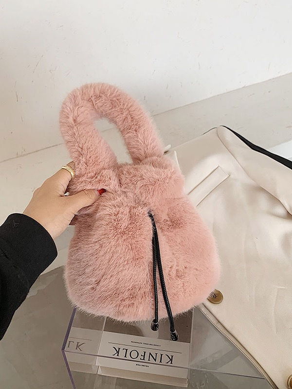 Thumbnail: Fur Tote Handbag 