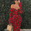 Thumbnail: Off Shoulder Animal Print Dress