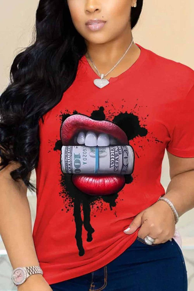 Money Lip Graphic Tee 